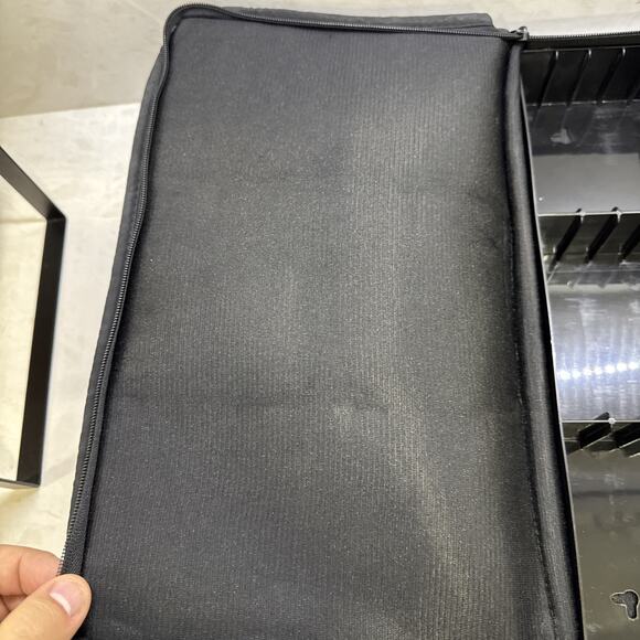 80's Vintage Cassette Tape Tote Case Holds 60 Tapes! Nylon w/ Strap *STARITE* - Picture 7 of 8